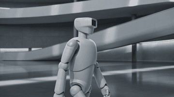 Near-field hazards such as step edges and side obstacles often sit outside the view of the robot’s main head camera